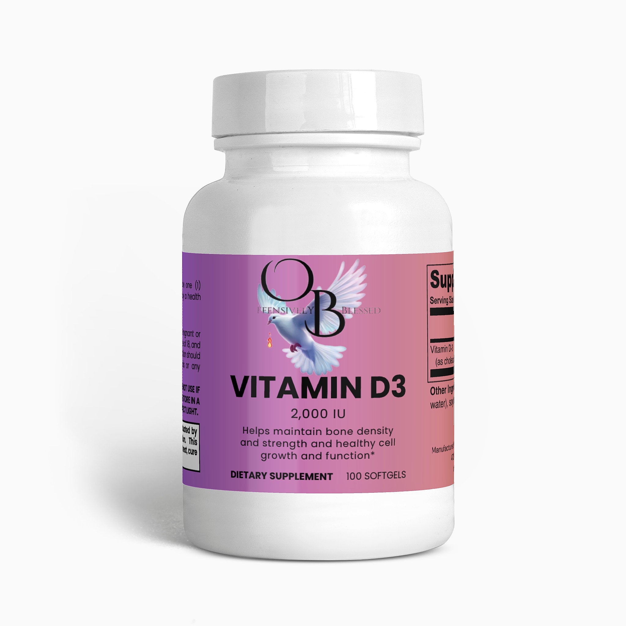 Offensively Blessed🌺 Vitamin D3 2,000 IU