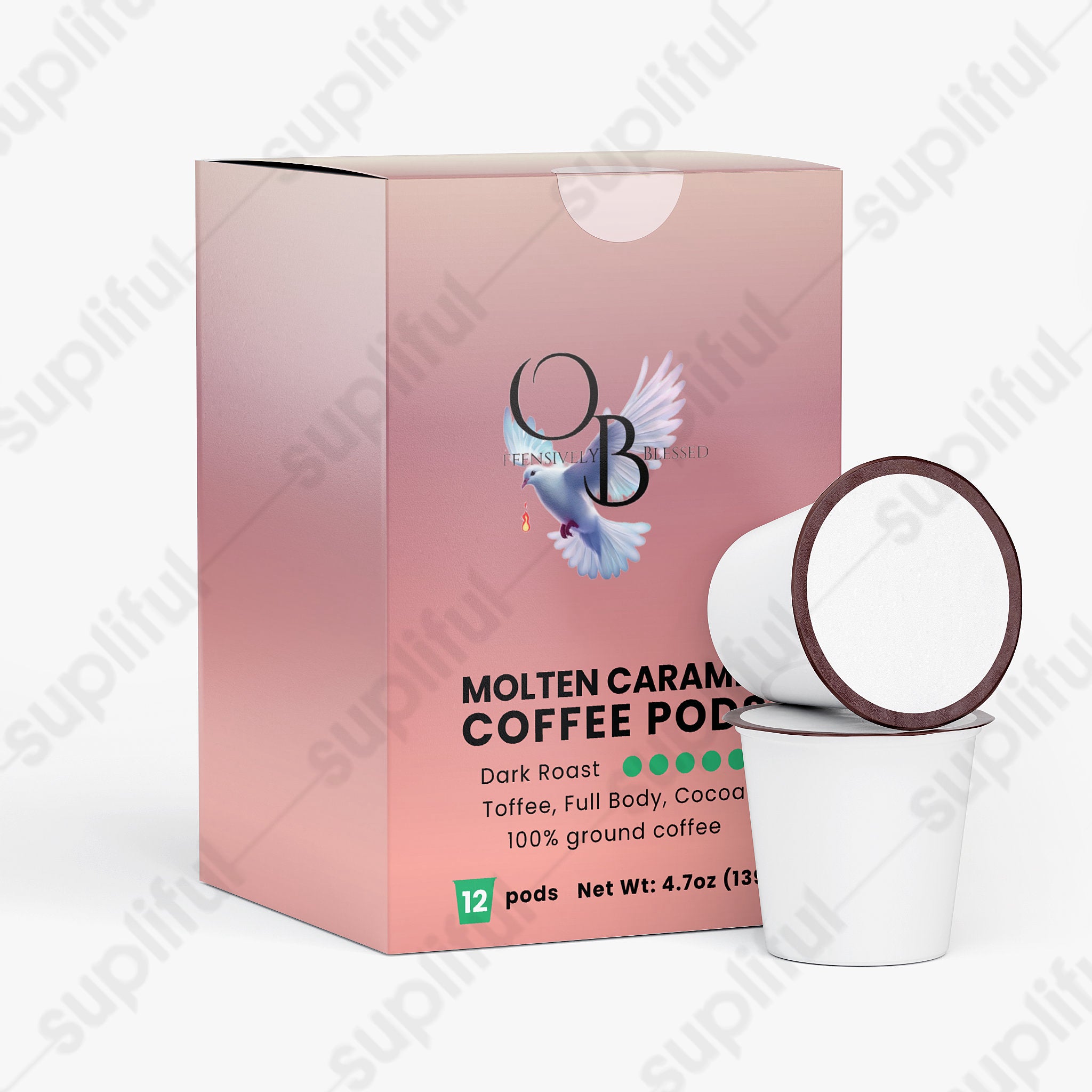 Offensively Blessed🌺 Molten Caramel Coffee Pods (Dark Roast)