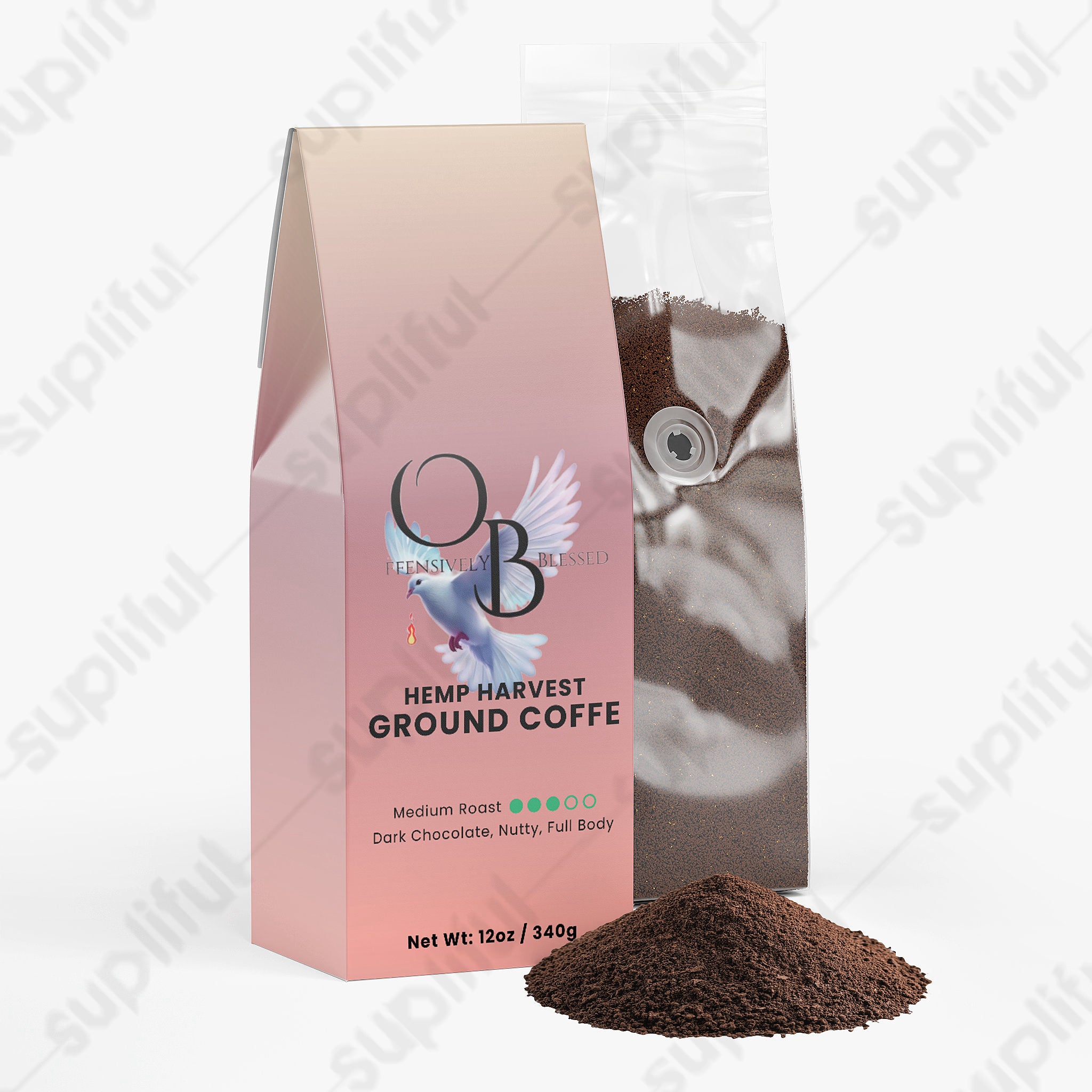 Offensively Blessed 🌺Hemp Harvest Coffee (Medium Roast)
