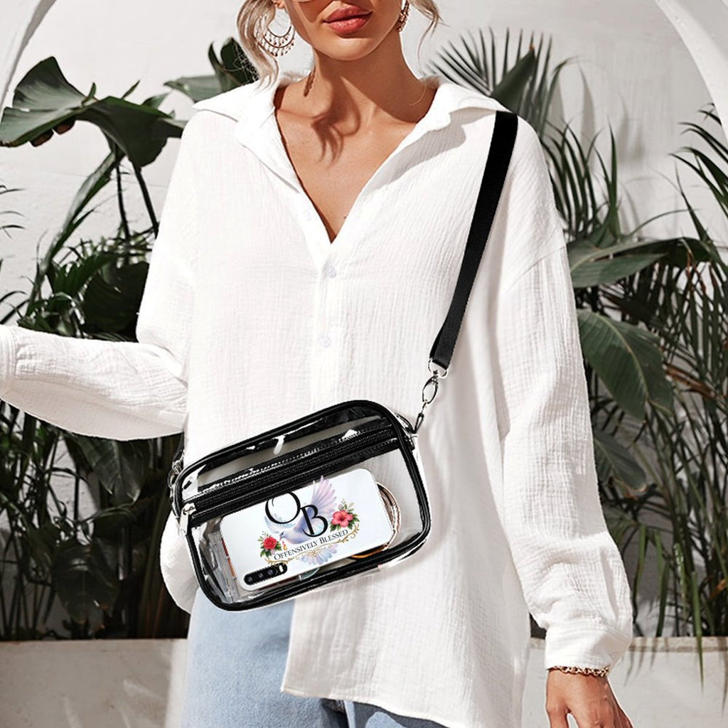 Offensively Blessed 🌺Small satchel bag Small Clear Satchel Bag