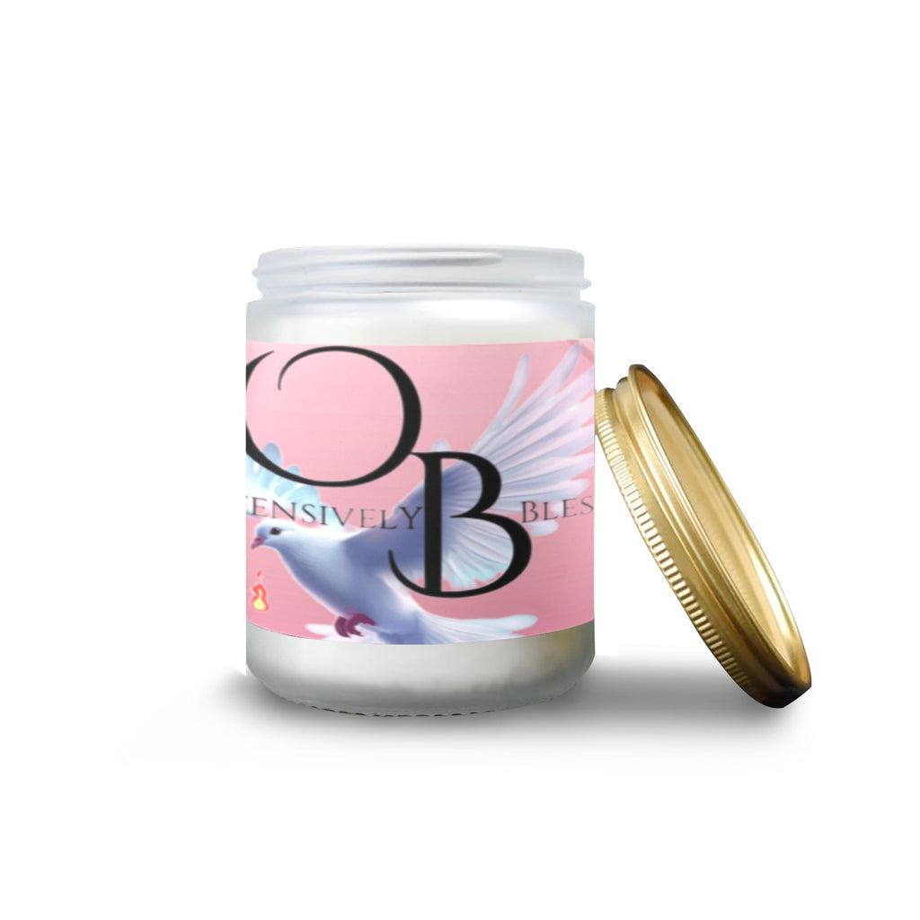 Offensively Blessed Candel 2 Frosted Glass Candle Cup - Large Size