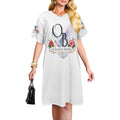 OB Women Dress Women's Crew Neck Short Sleeve Dress