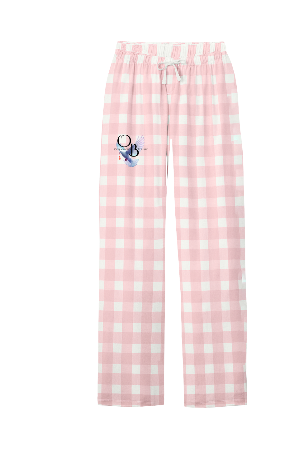 Offensively Blessed Womens Flannel Plaid Pant
