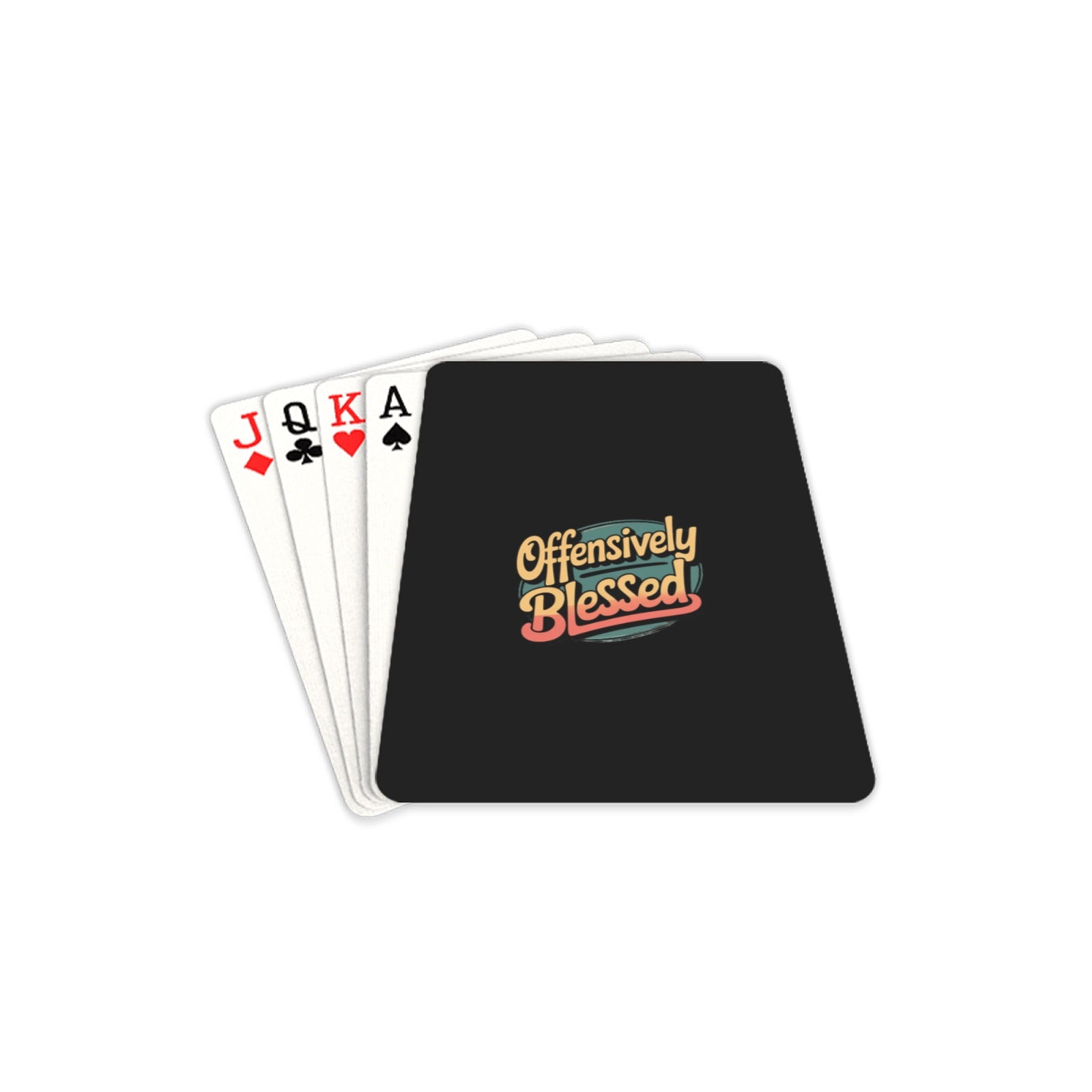 Offensively Blessed 🌺Card Set 2 Playing Cards 2.5"x3.5"