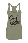 OB God Made Women’s Triblend Racerback Tank