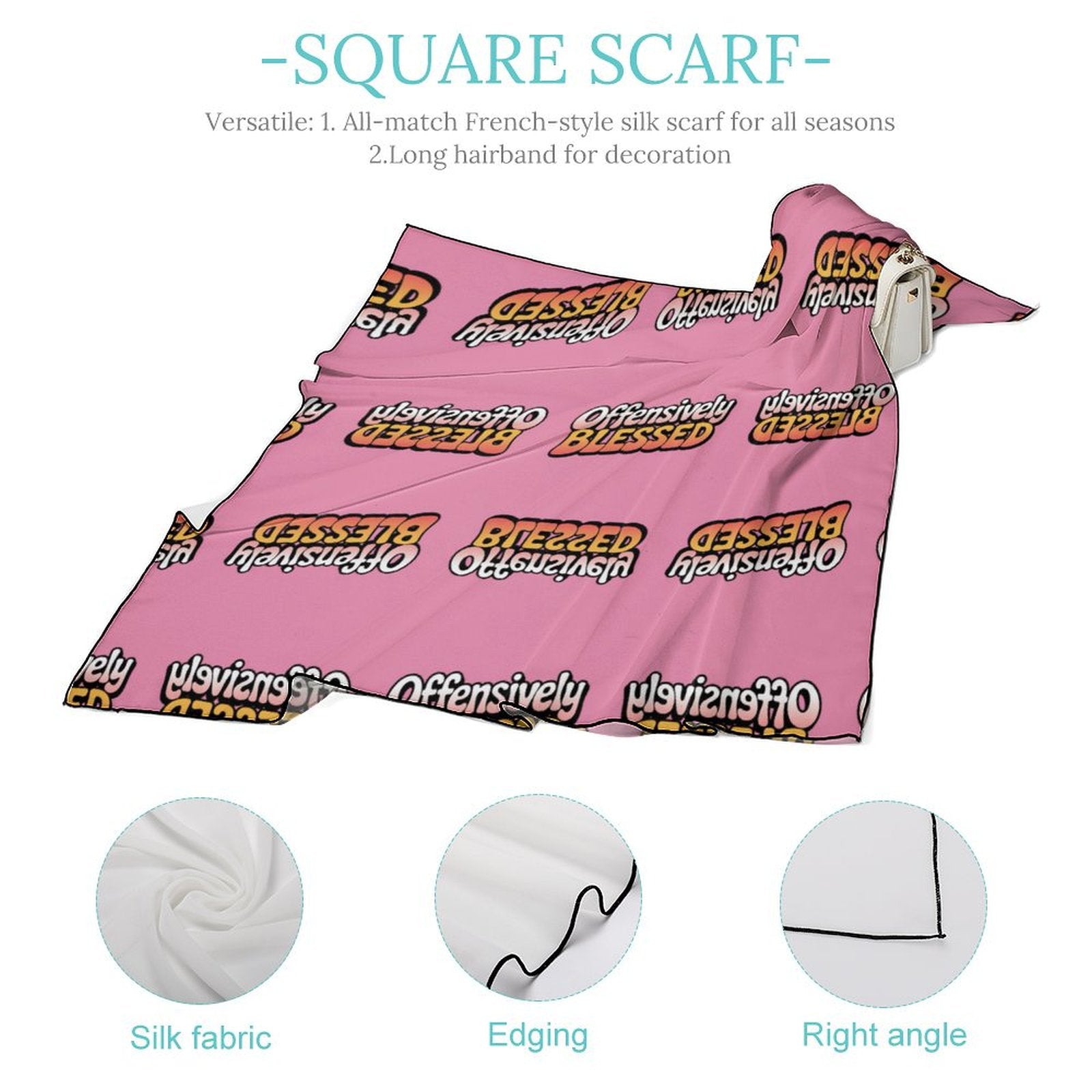 Offensively Blessed🌺 silk scarves