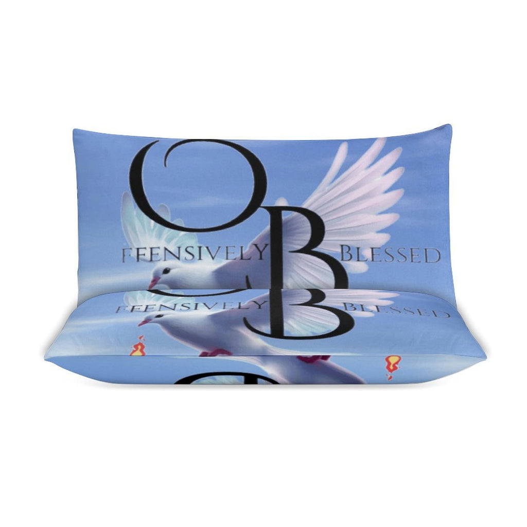 Offensively Blessed 3-Piece Bedding Set (1Offensively Blessed🌺 Duvet Cover + 2 Pillow Shams) 3-Piece Bedding Set 102"×90" (1 Quilt Cover + 2 Pillowcases)