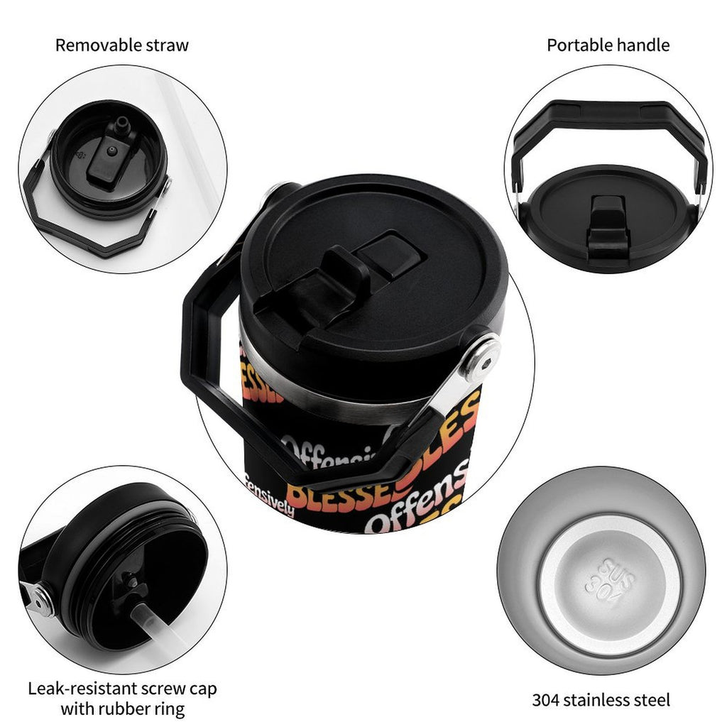 Offensively Blessed 🌺Large capacity car cup 30oz Travel Tumbler (USA)