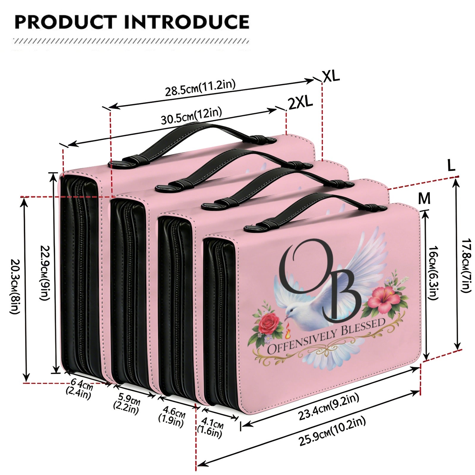 OB Bible Cover PU Bible & Book Organizer Bag
