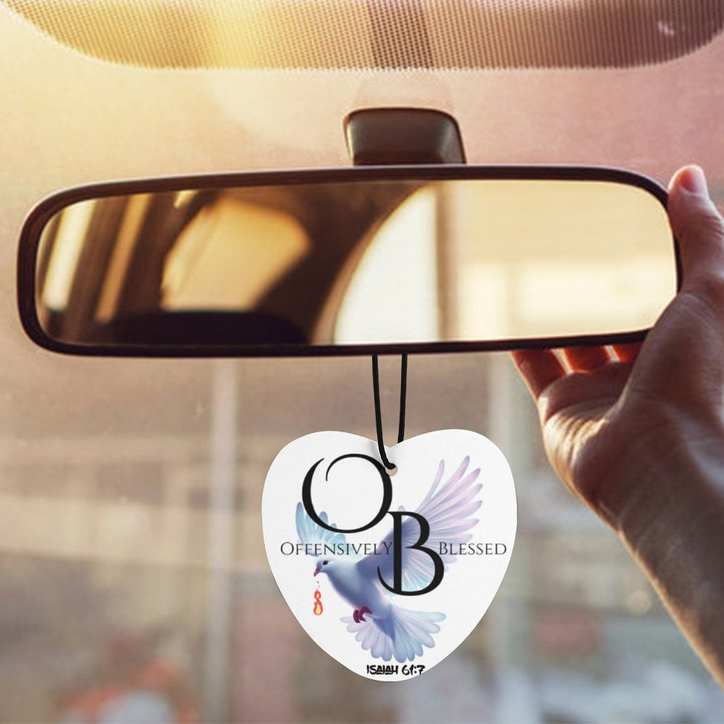 Car Aromatherapy Tablets Car Air Freshener (Five Pcs)(Heart/Rhombus)
