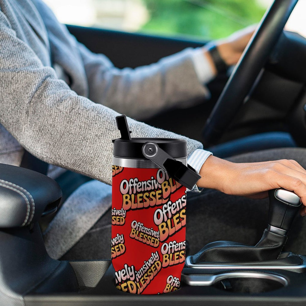Offensively Blessed🌺 Large capacity car cup 30oz Travel Tumbler (USA)