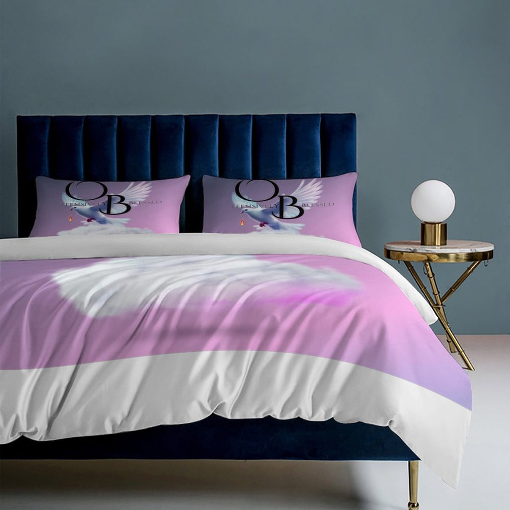 3-Piece Bedding Set (1 Duvet Cover + 2 Pillow Shams) 3-Piece Bedding Set 79"×90" (1 Quilt Cover + 2 Pillowcases)