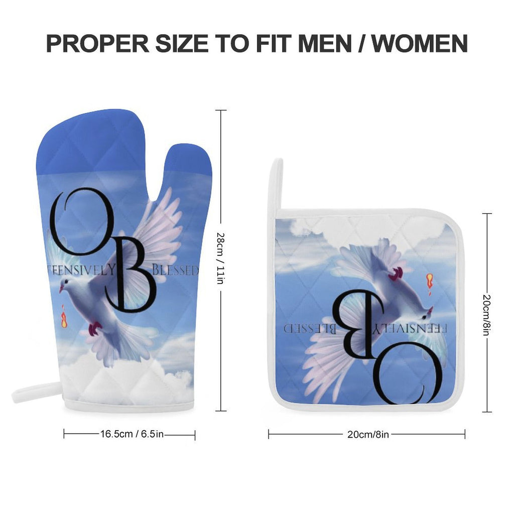 Insulation gloves different Heat Resistant Oven Mitt With Pot Holder