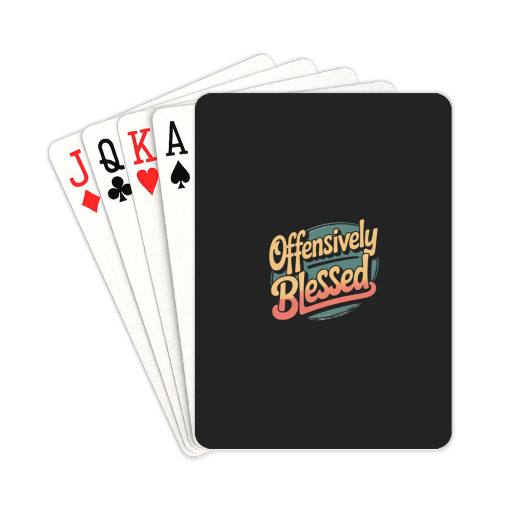 Offensively Blessed 🌺Card Set 2 Playing Cards 2.5"x3.5"