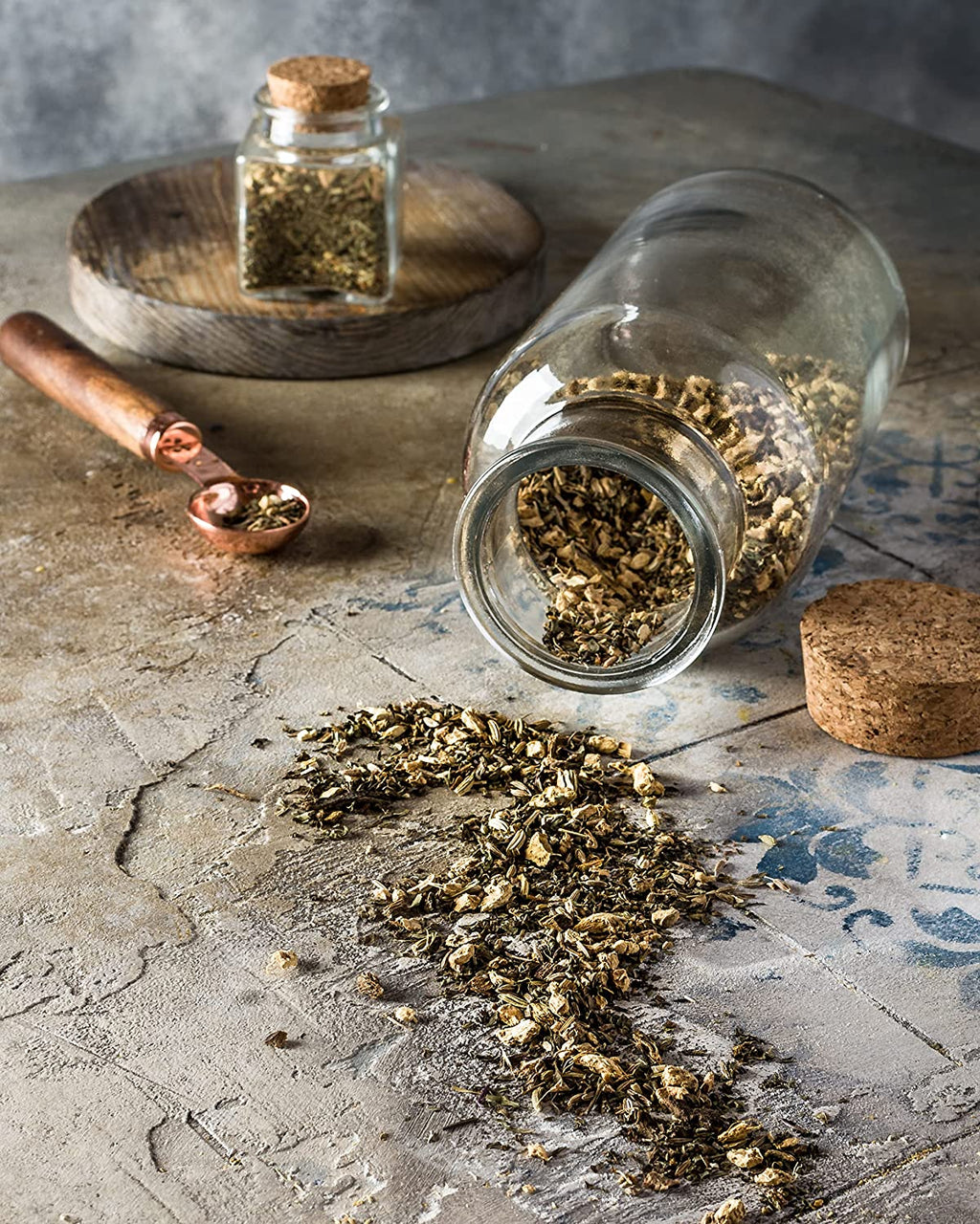 Digest Awake Loose Tea, Bloating & Stomach Ease - Ayurvedic Blend with Ginger & Peppermint - Herbal & Caffeine Free - Organic & Kosher