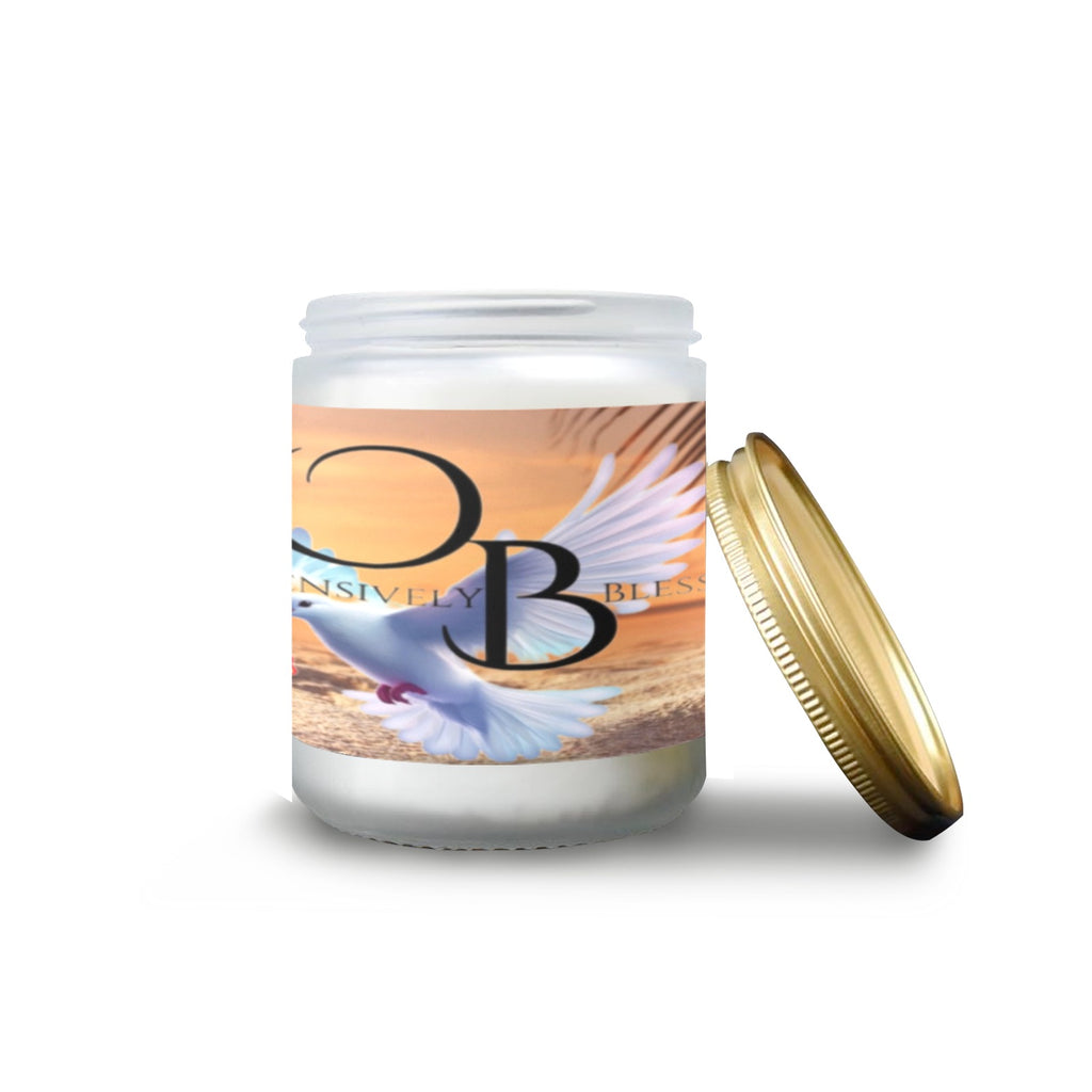 Offensively Blessed #4 Frosted Glass Candle Cup - Large Size