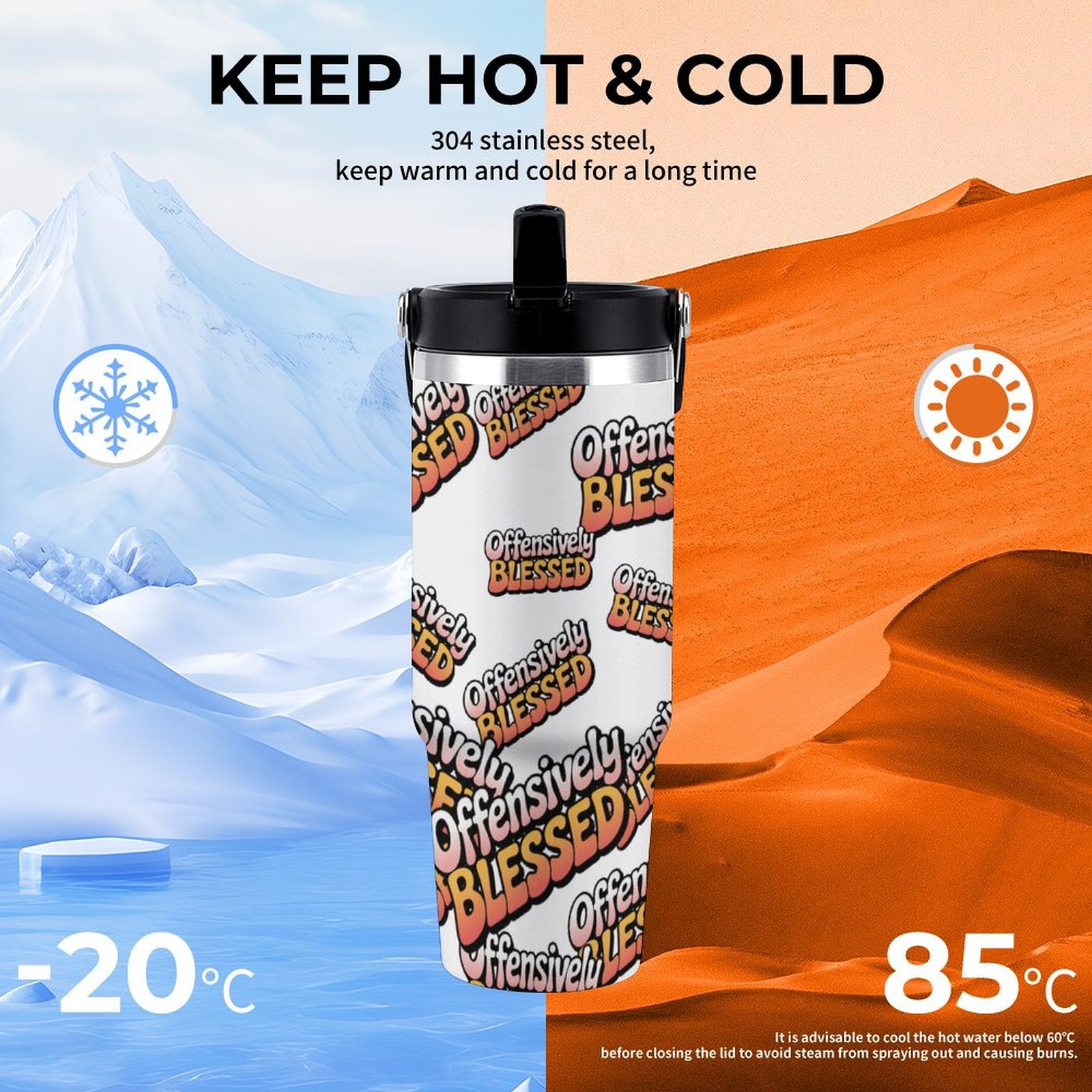 Large capacity car cup 30oz Travel Tumbler (USA)