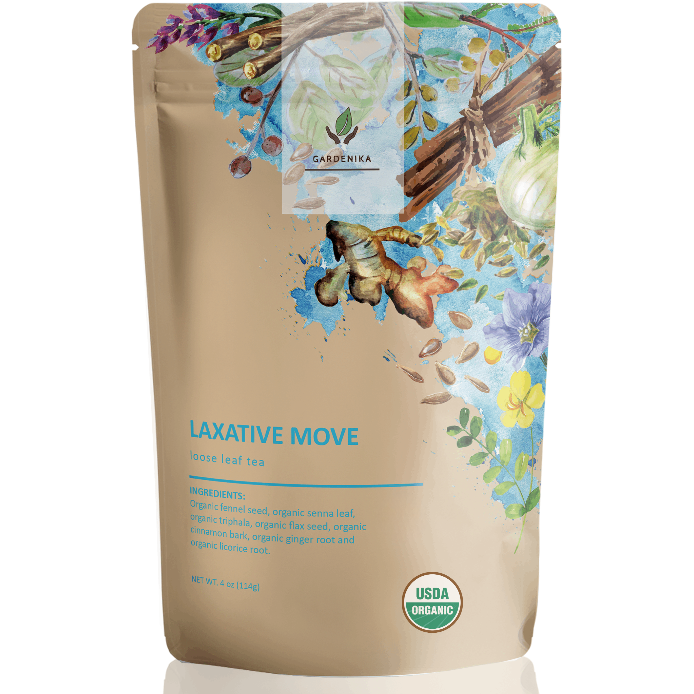 Constipation Relief Tea, Gentle Laxative | Senna & Fennel | Organic