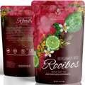 Bergamot Red Rooibos Loose Tea, Antioxidant Rich /w Bergamot Oil - Herbal & Caffeine-Free - Soothing & Comforting - Organic & Kosher