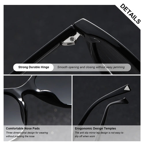BARCUR Women’s Transparent Fashionable Cat Eye Sunglasses – Polarized UV400 Gradient Lenses for Summer Travel Party & Vacation – Comfortable Durable Best Gift Idea