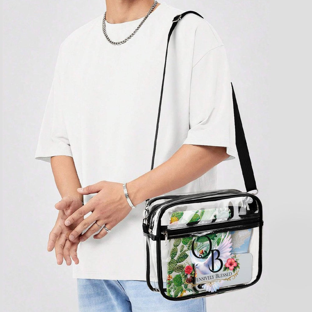 Offensively Blessed Clear Bag Large Clear Satchel Bag