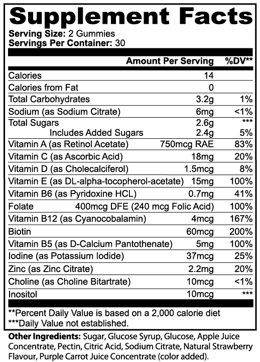 Offensively Blessed🌺Multivitamin Bear Gummies (Adult)