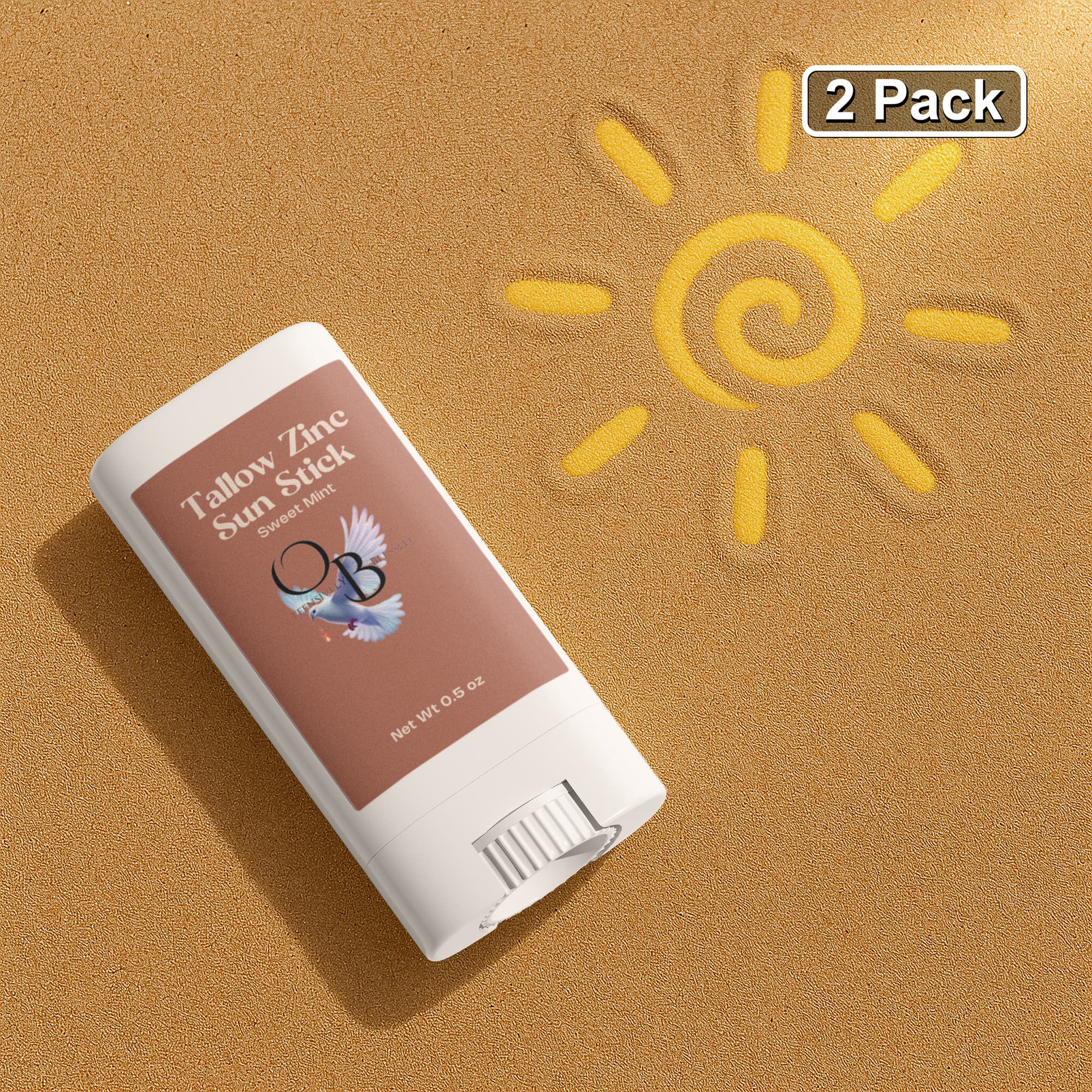 Offensively Blessed🌺2 Pack Tallow Zinc Sun Stick