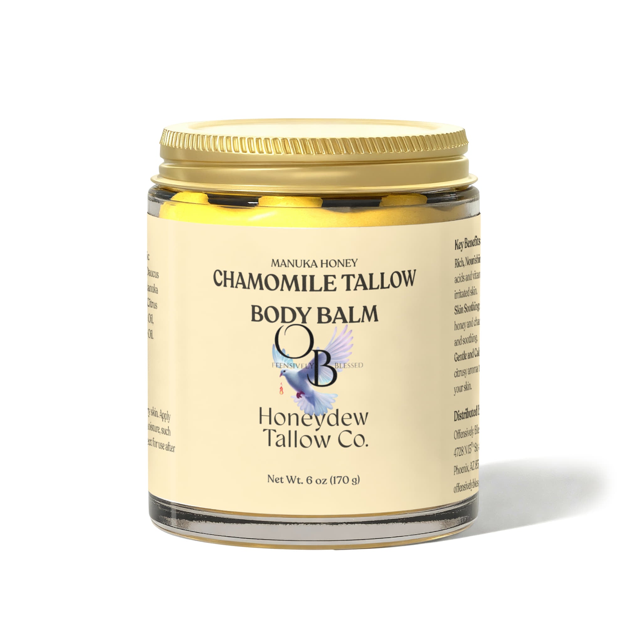 Offensively Blessed 🌺Manuka Honey Chamomile Tallow Body Balm