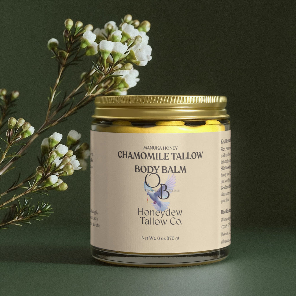 Offensively Blessed 🌺Manuka Honey Chamomile Tallow Body Balm