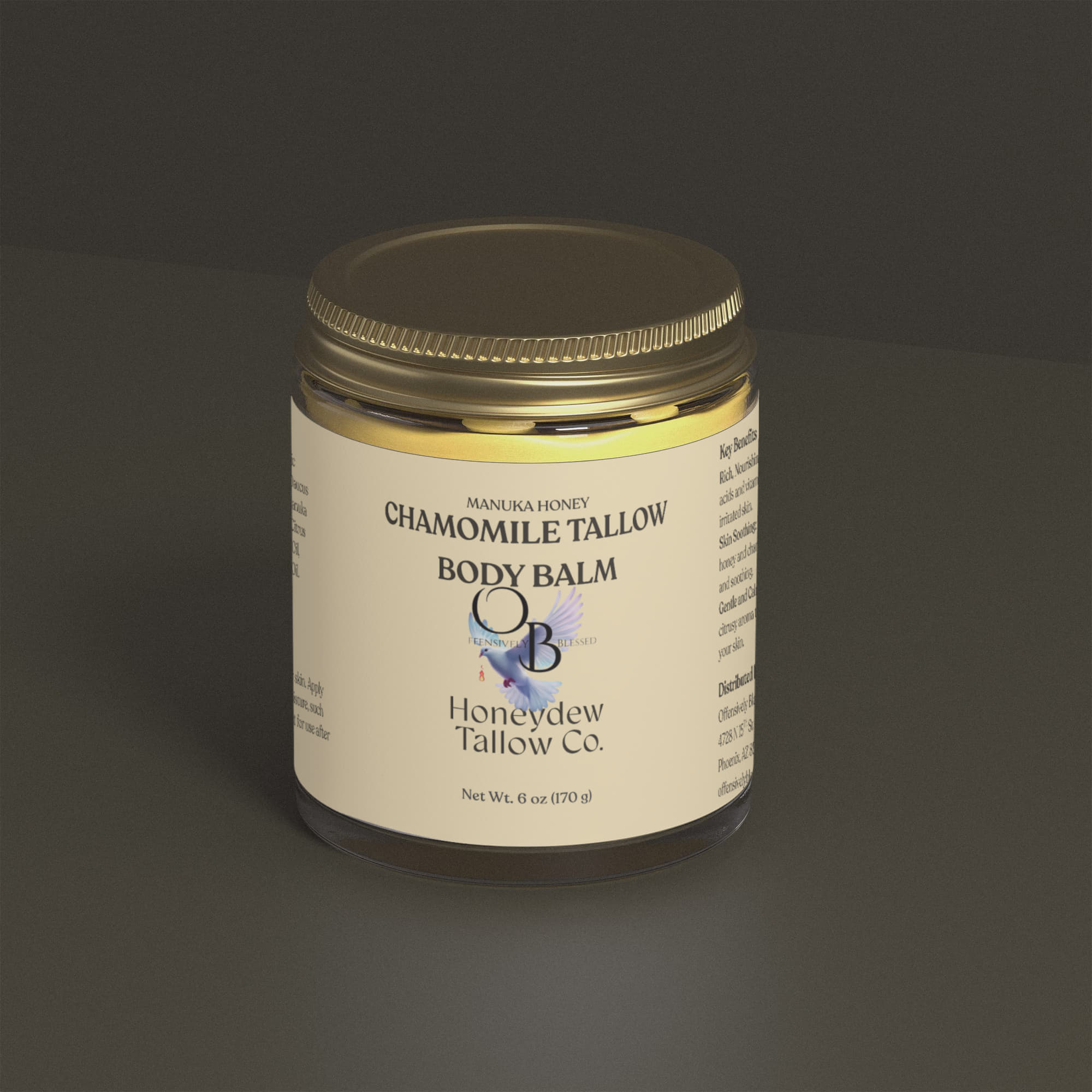 Offensively Blessed 🌺Manuka Honey Chamomile Tallow Body Balm