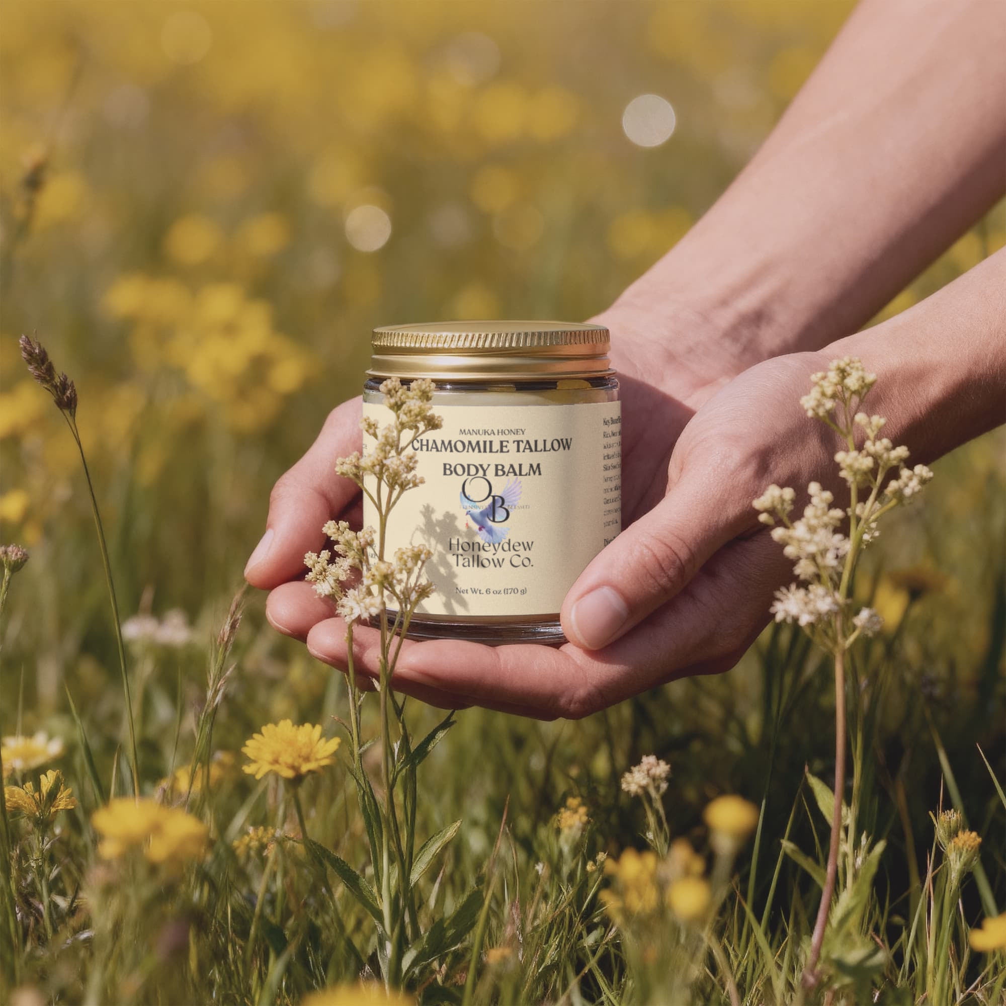 Offensively Blessed 🌺Manuka Honey Chamomile Tallow Body Balm