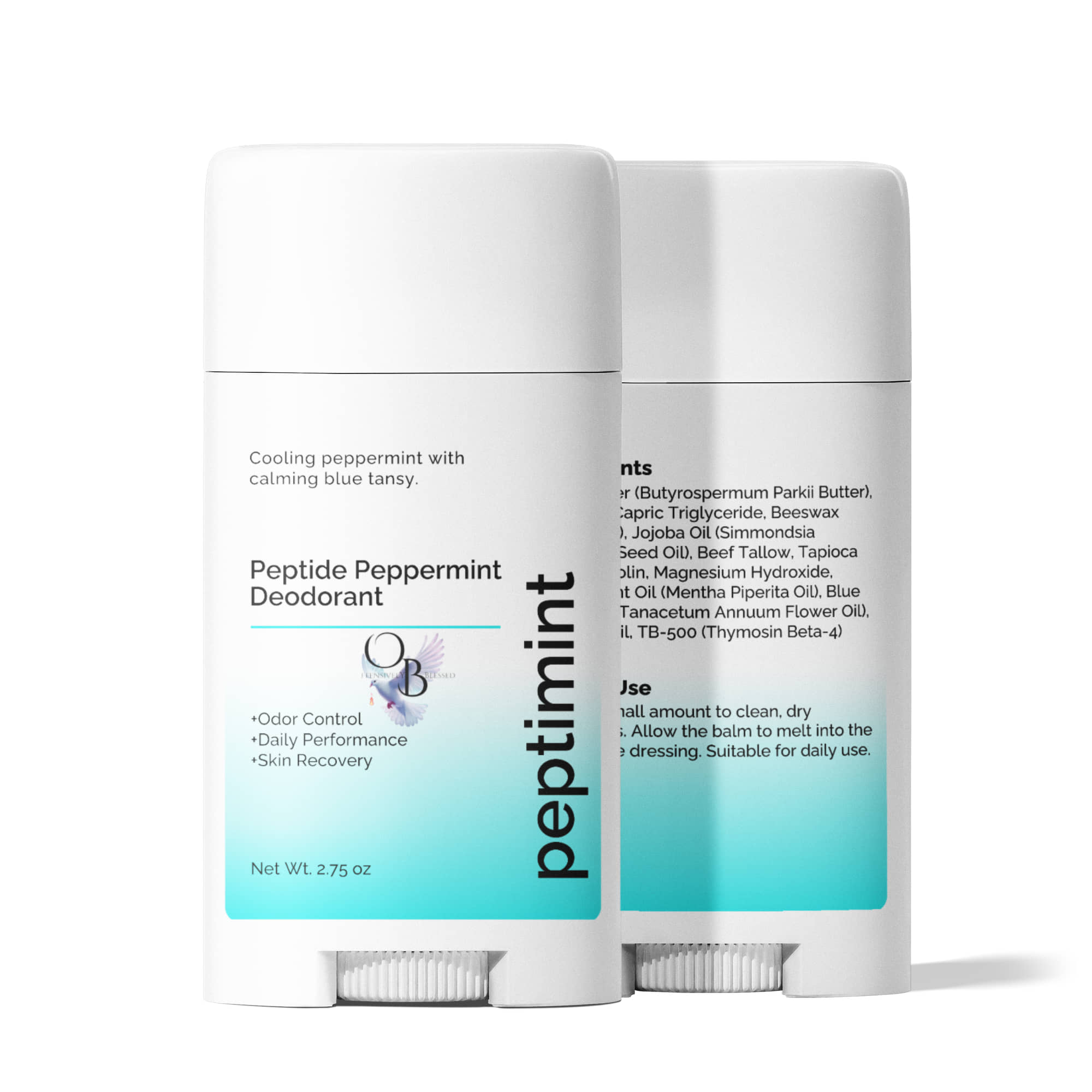Offensively Blessed🌺2 Pack Peptide Peppermint Deodorant