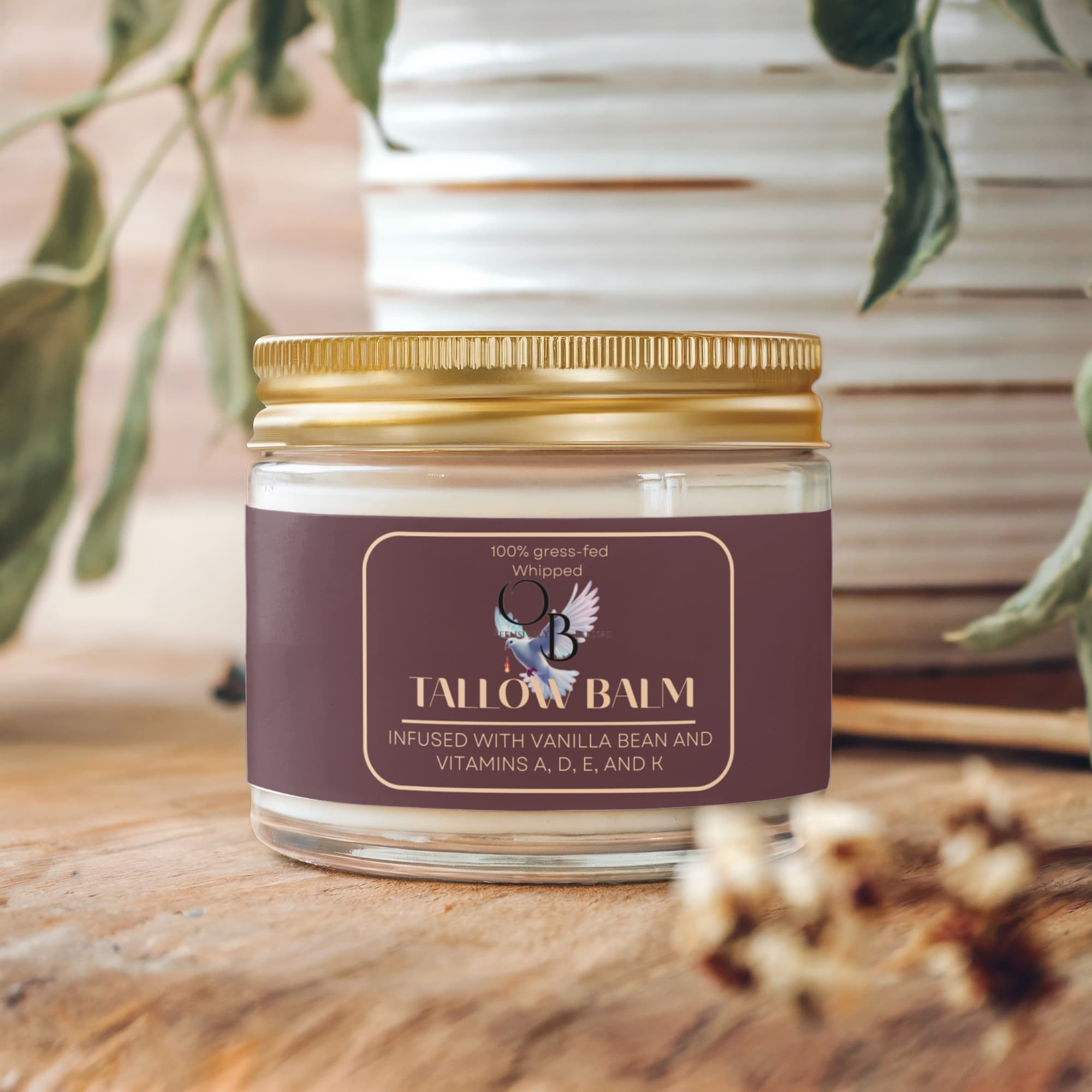 Offensively Blessed🌺Whipped Grass-Fed Tallow Balm with Vanilla Bean