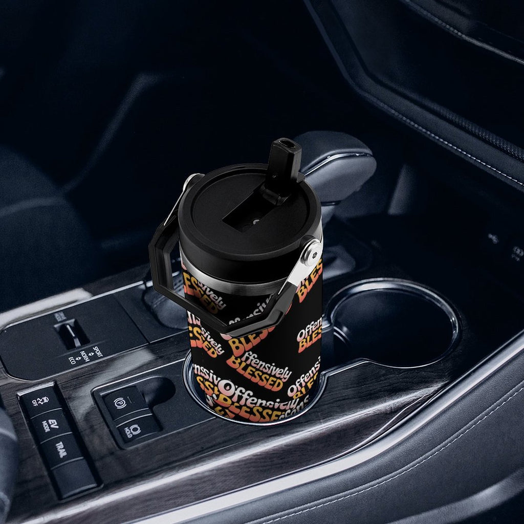 Offensively Blessed 🌺Large capacity car cup 30oz Travel Tumbler (USA)