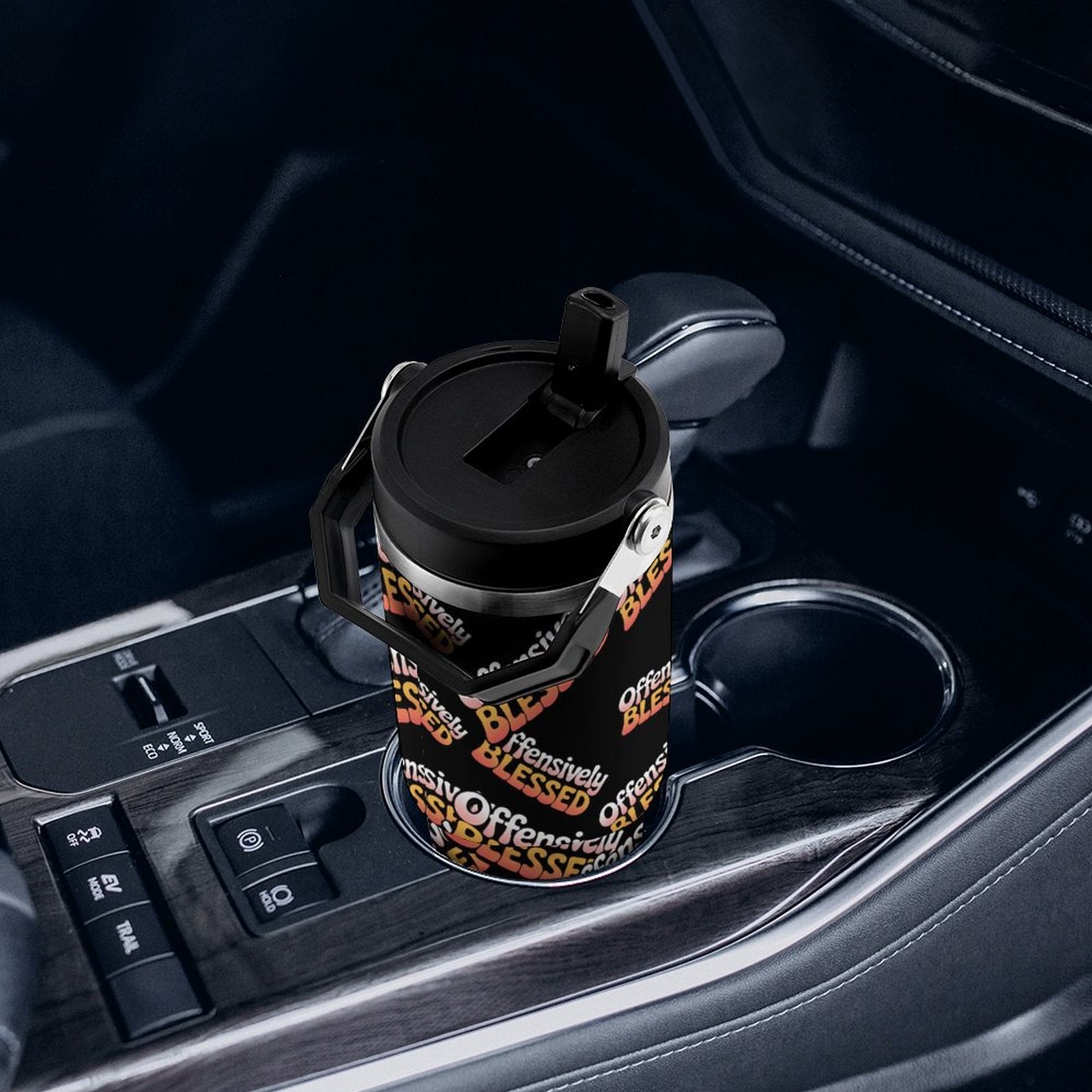 Offensively Blessed 🌺Large capacity car cup 30oz Travel Tumbler (USA)