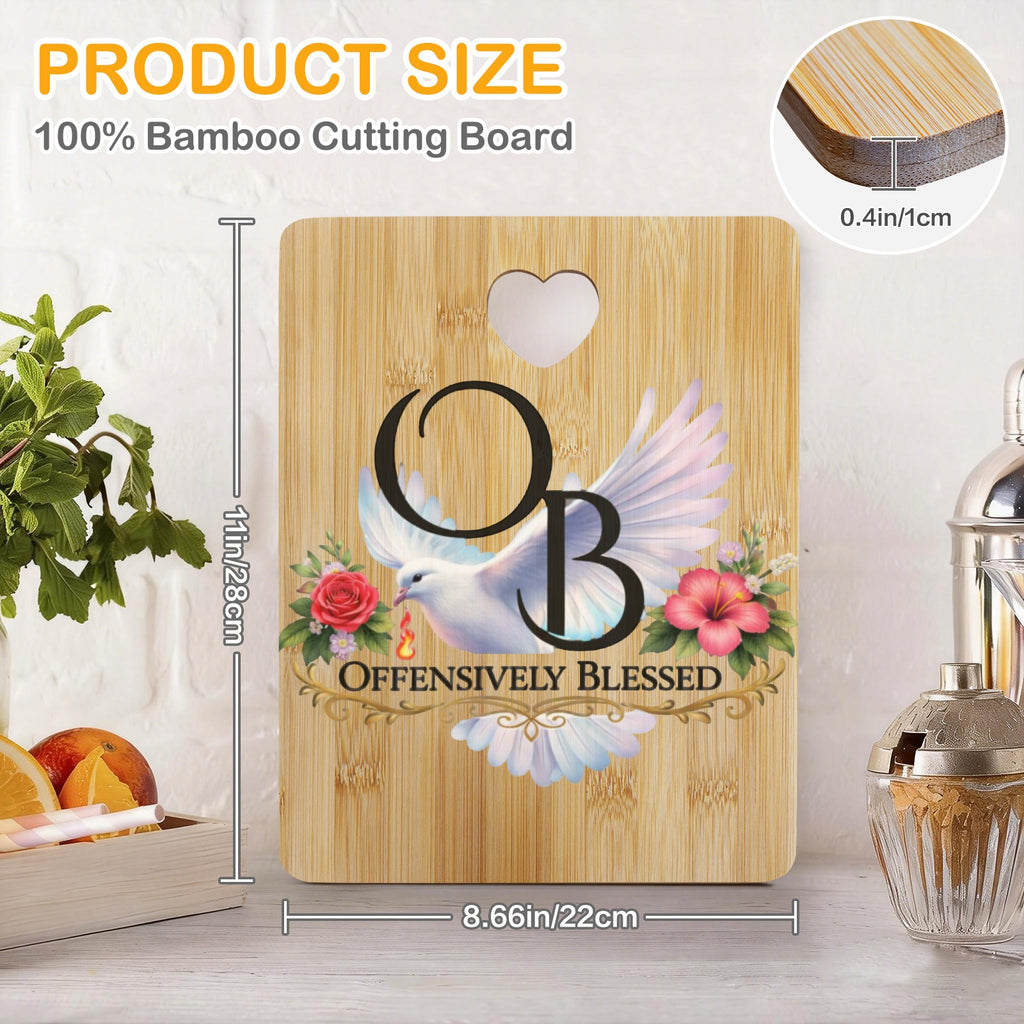 OB Cutting Board Heart-Shaped Cutout Cutting Board
