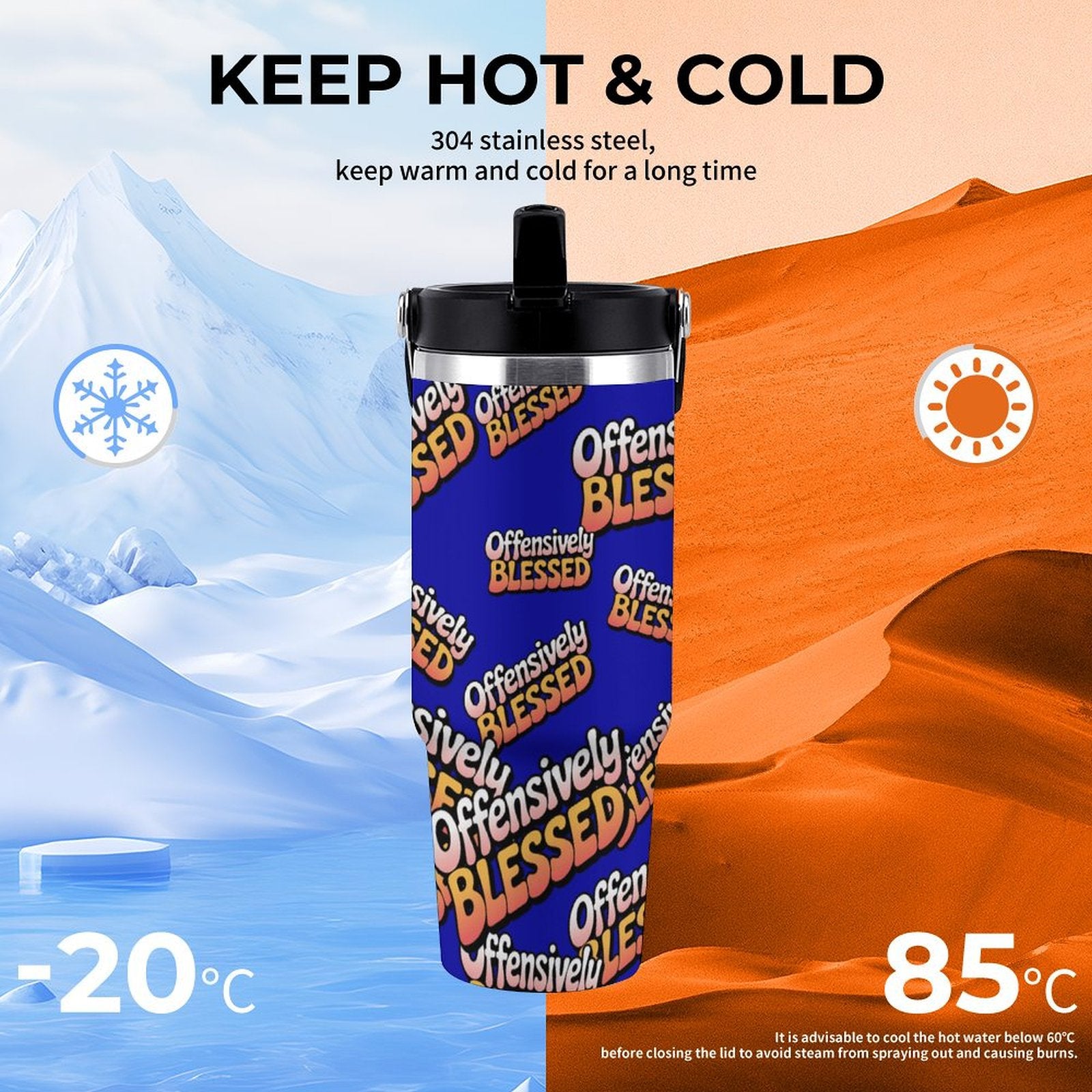 Large capacity car cup 30oz Travel Tumbler (USA)