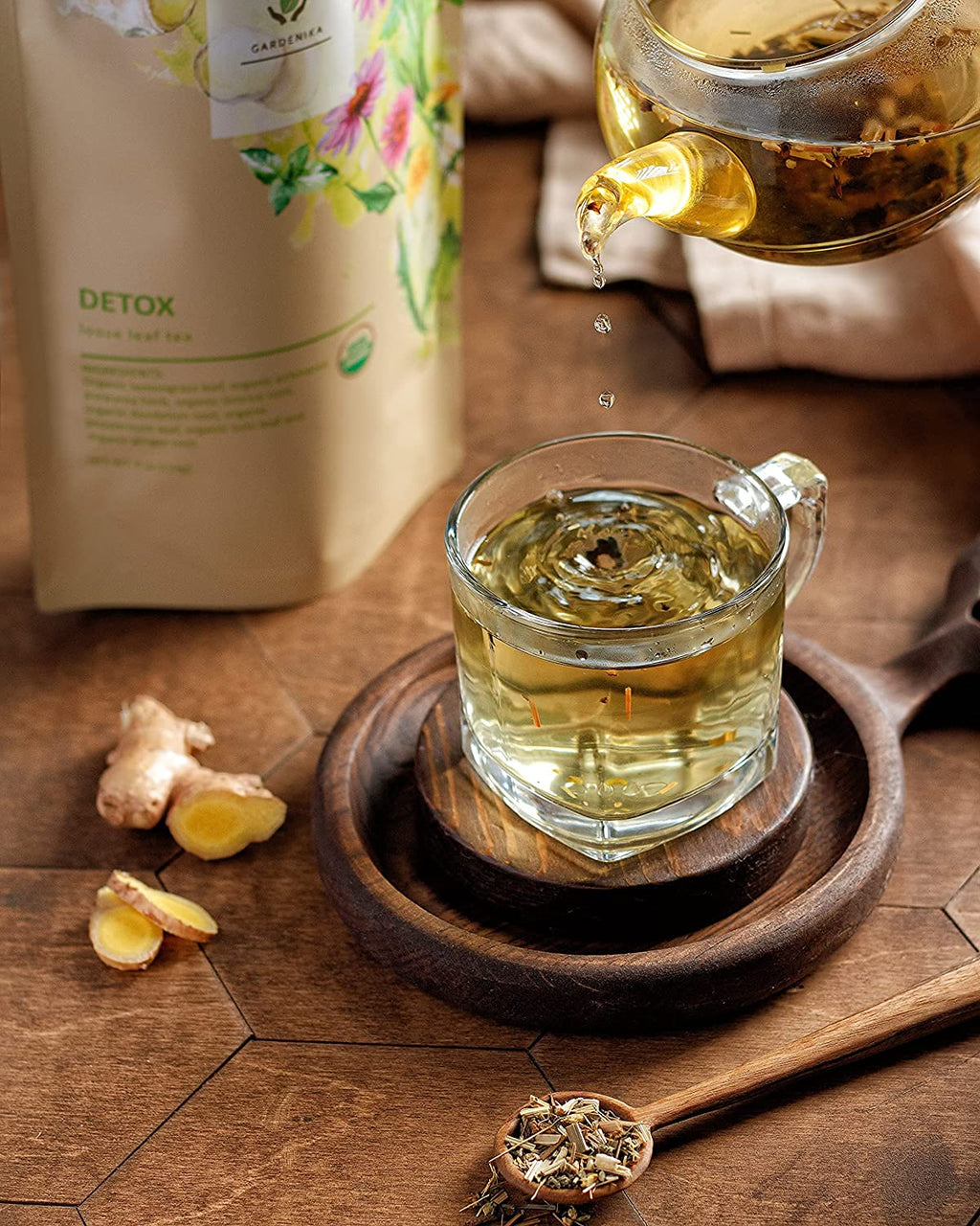 Detox Tea, Ayurvedic Cleanse with Dandelion & Lemongrass | Organic