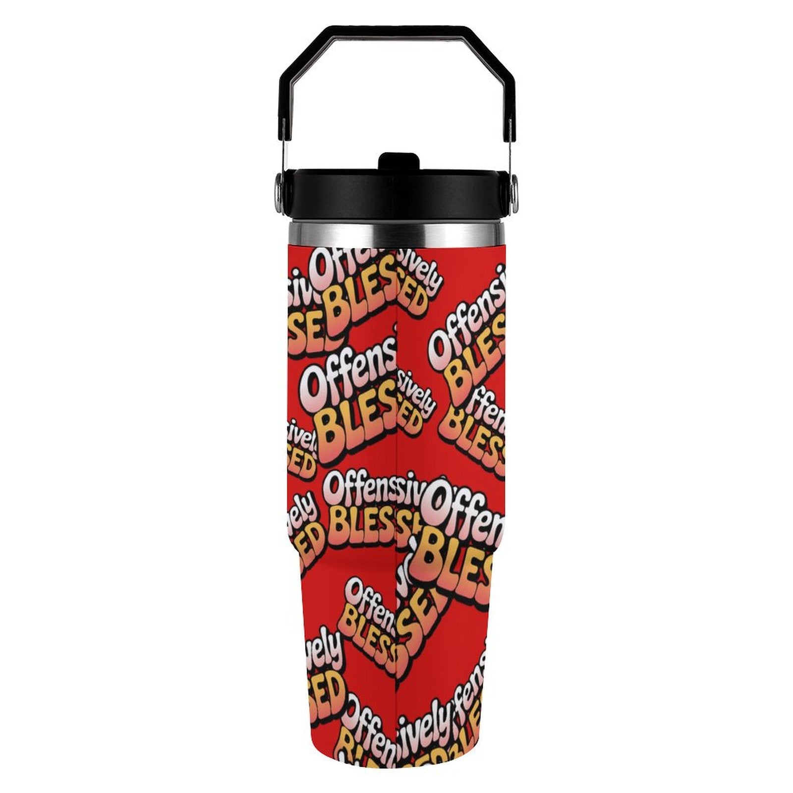 Offensively Blessed🌺 Large capacity car cup 30oz Travel Tumbler (USA)
