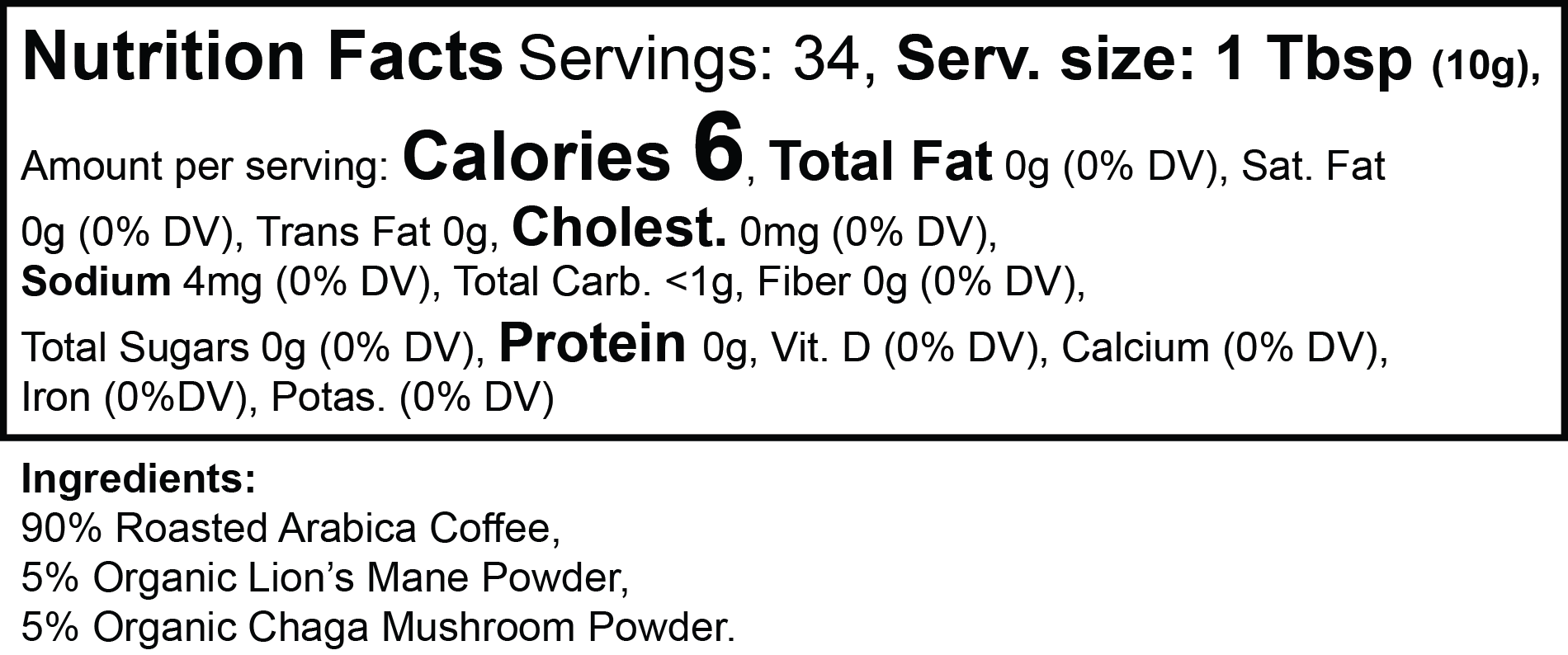 Offensively Blessed 🌺Vitality Mushroom Coffee (Medium Roast)