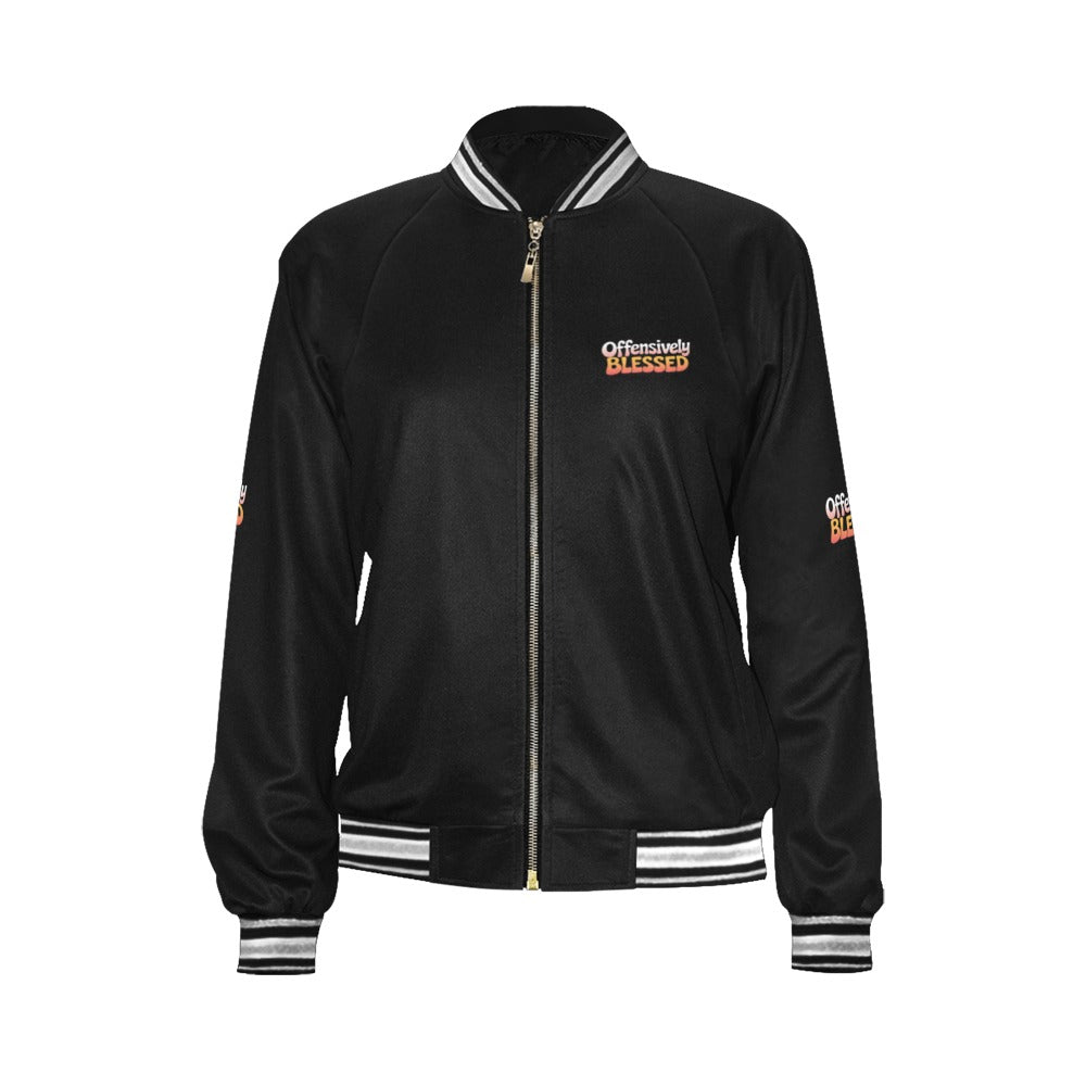 Offensively Blessed Bomber Jacket for Women