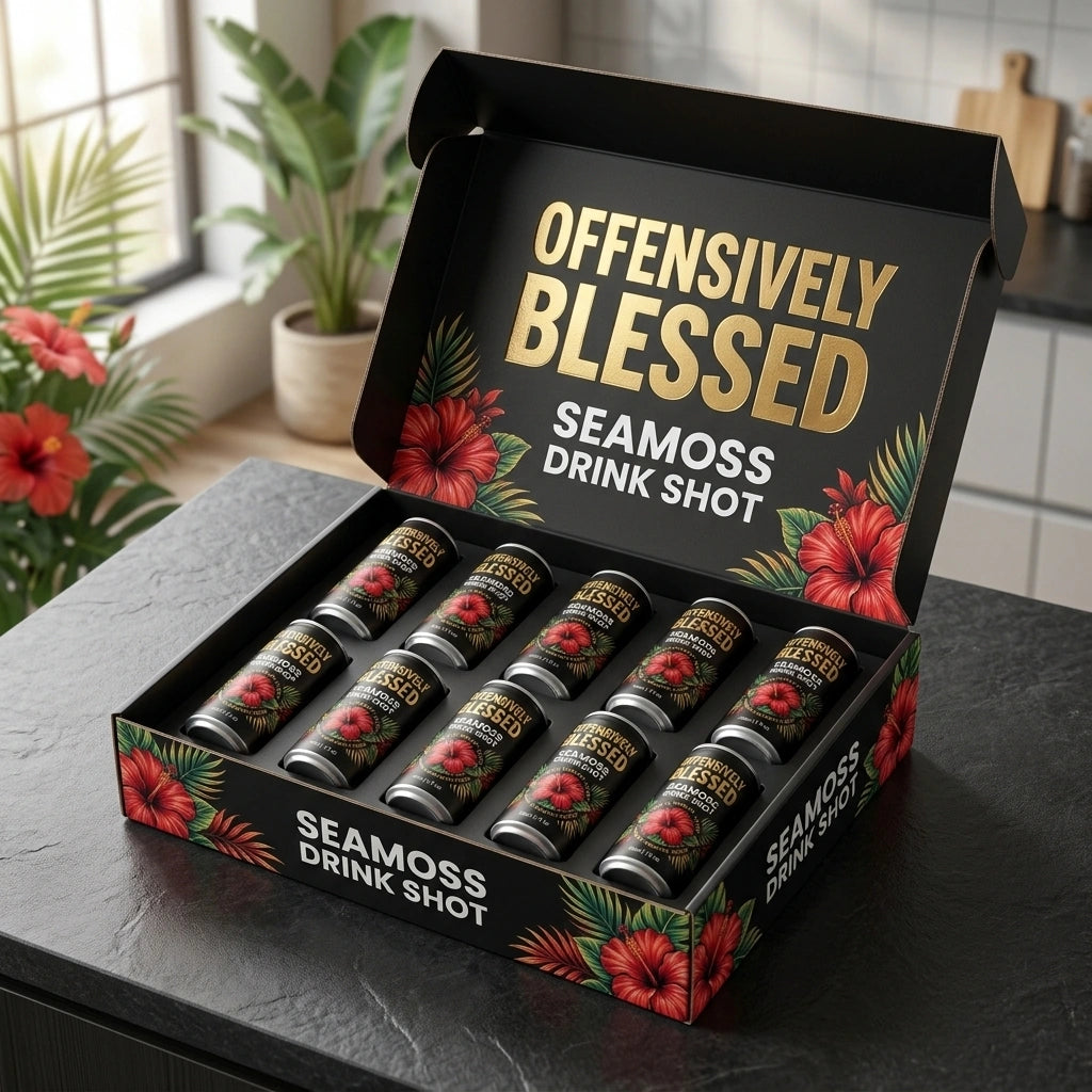 Offensively Blessed Seamoss Drink Shot