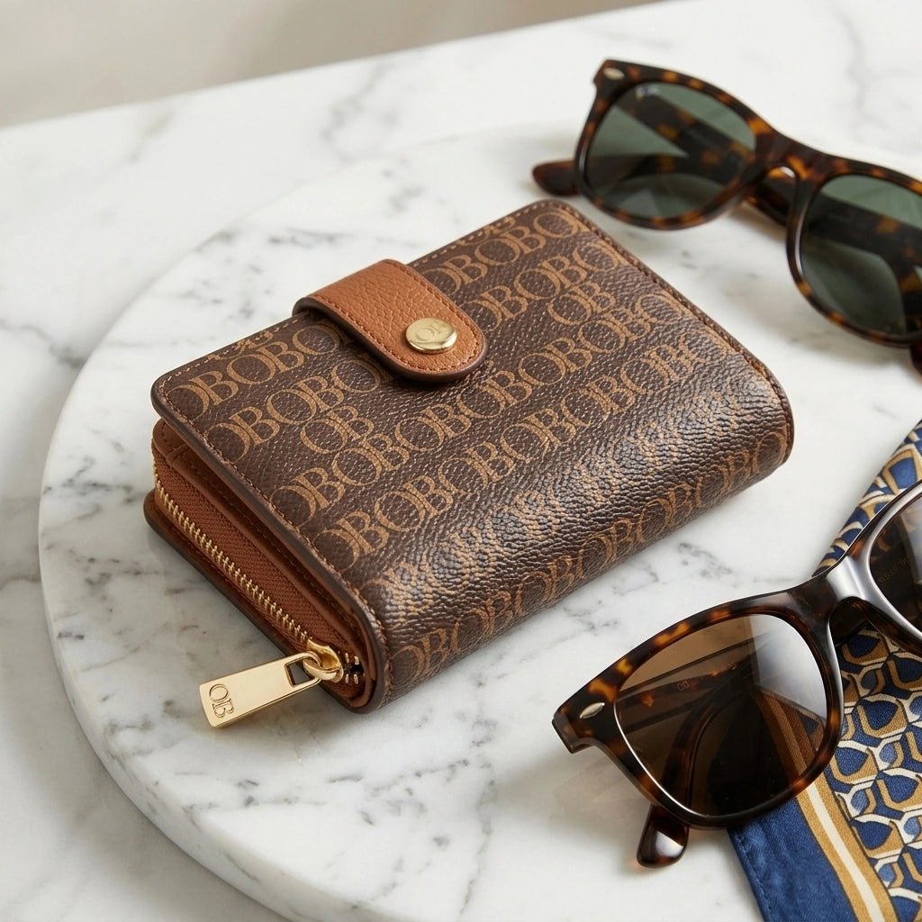 OB🌺Signature Monogram Wallet
