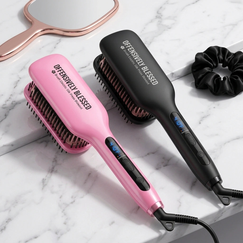 OB🌺Electric Silk Press Brush