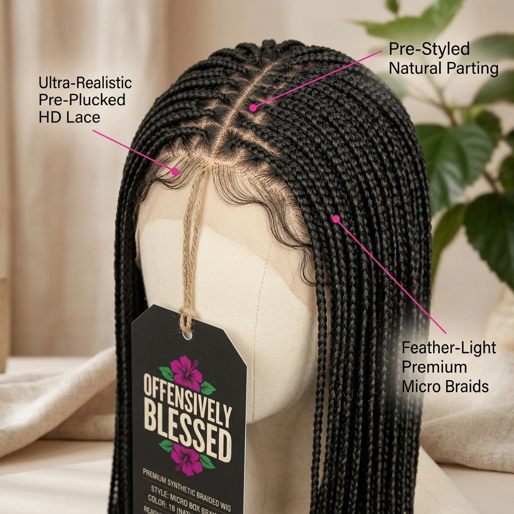 OB Micro Box Braid HD Lace Wig