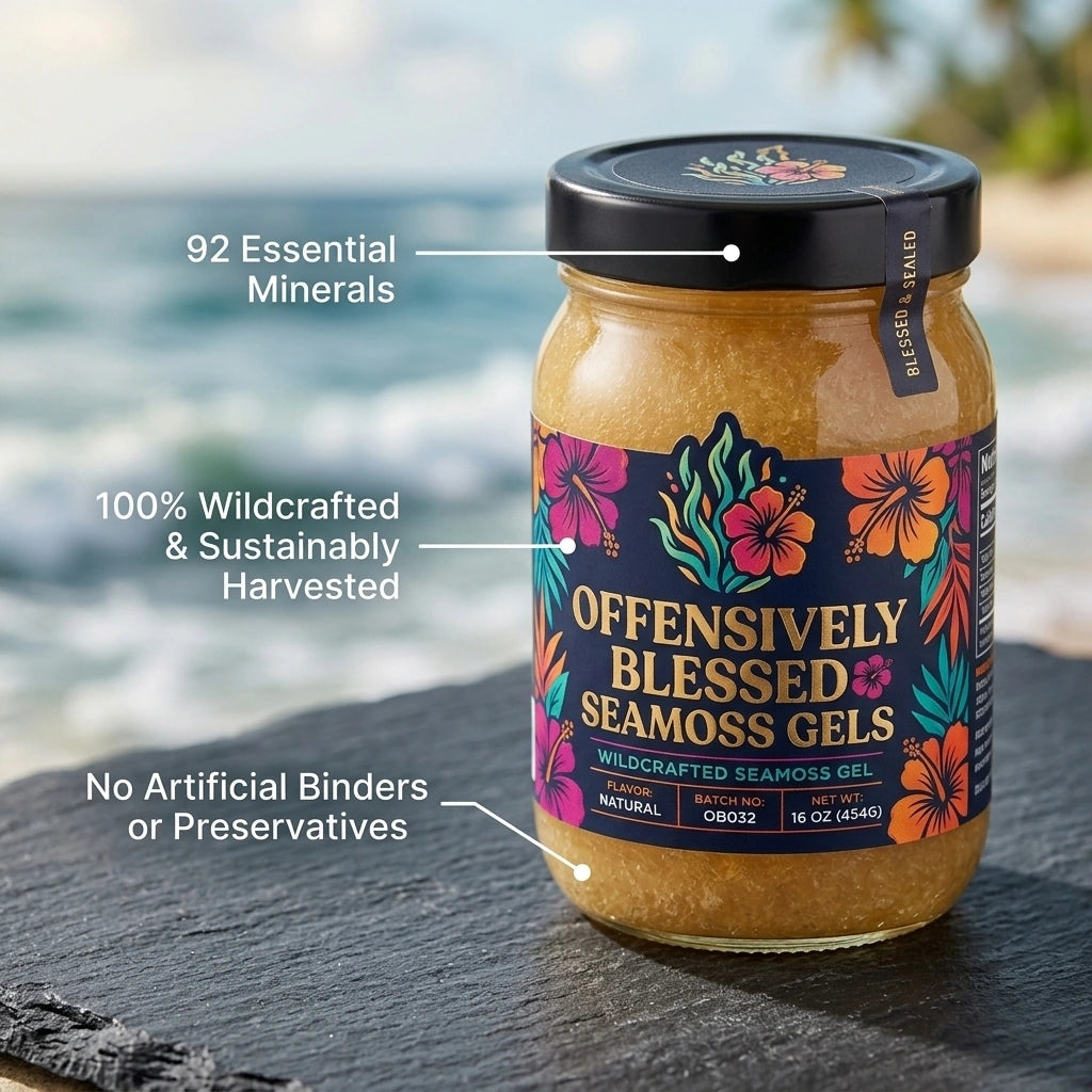 Offensively Blessed 🌺Wildcrafted Seamoss Gel