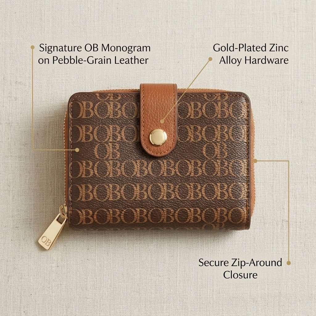 OB🌺Signature Monogram Wallet