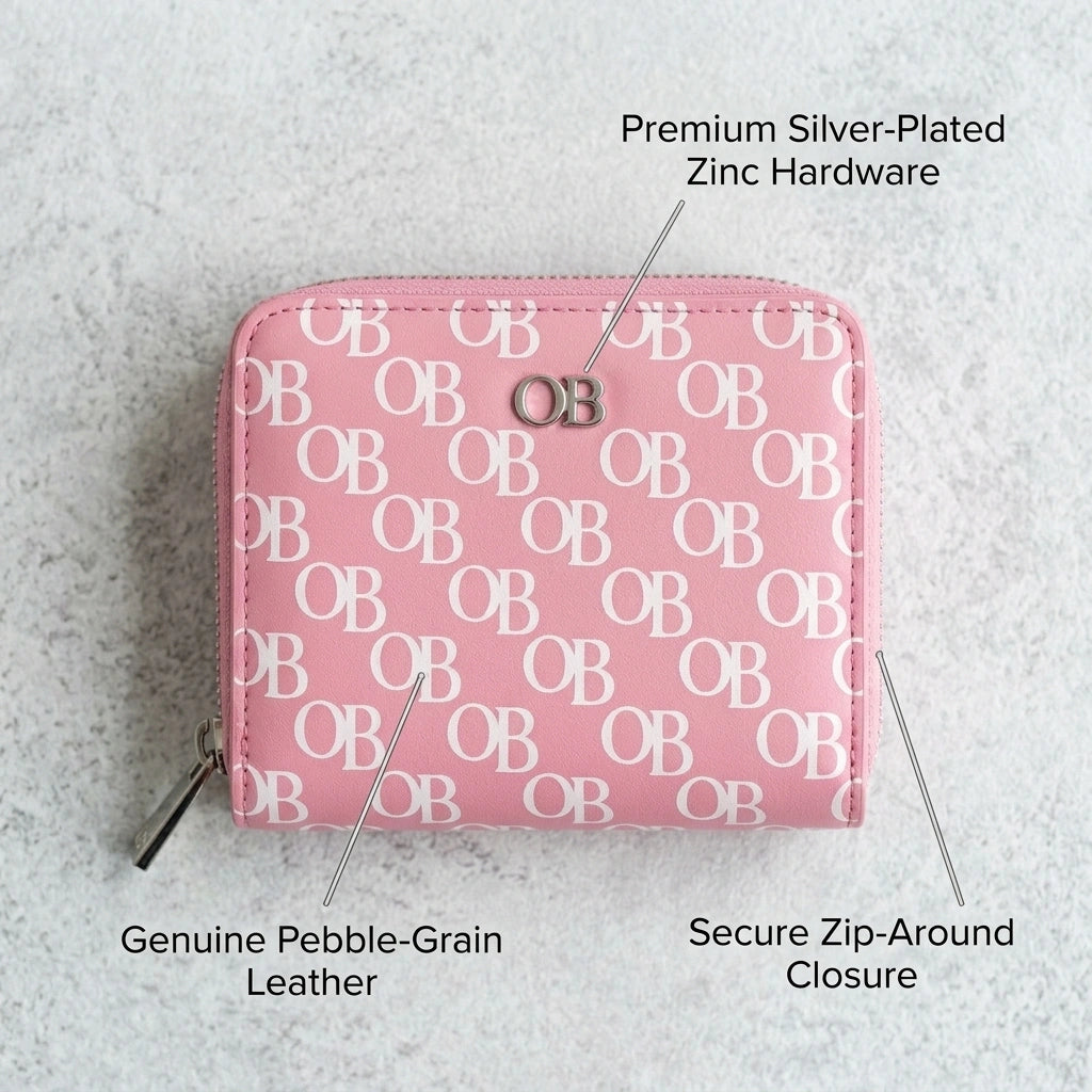 OB 🌺Monogram Zip Wallet