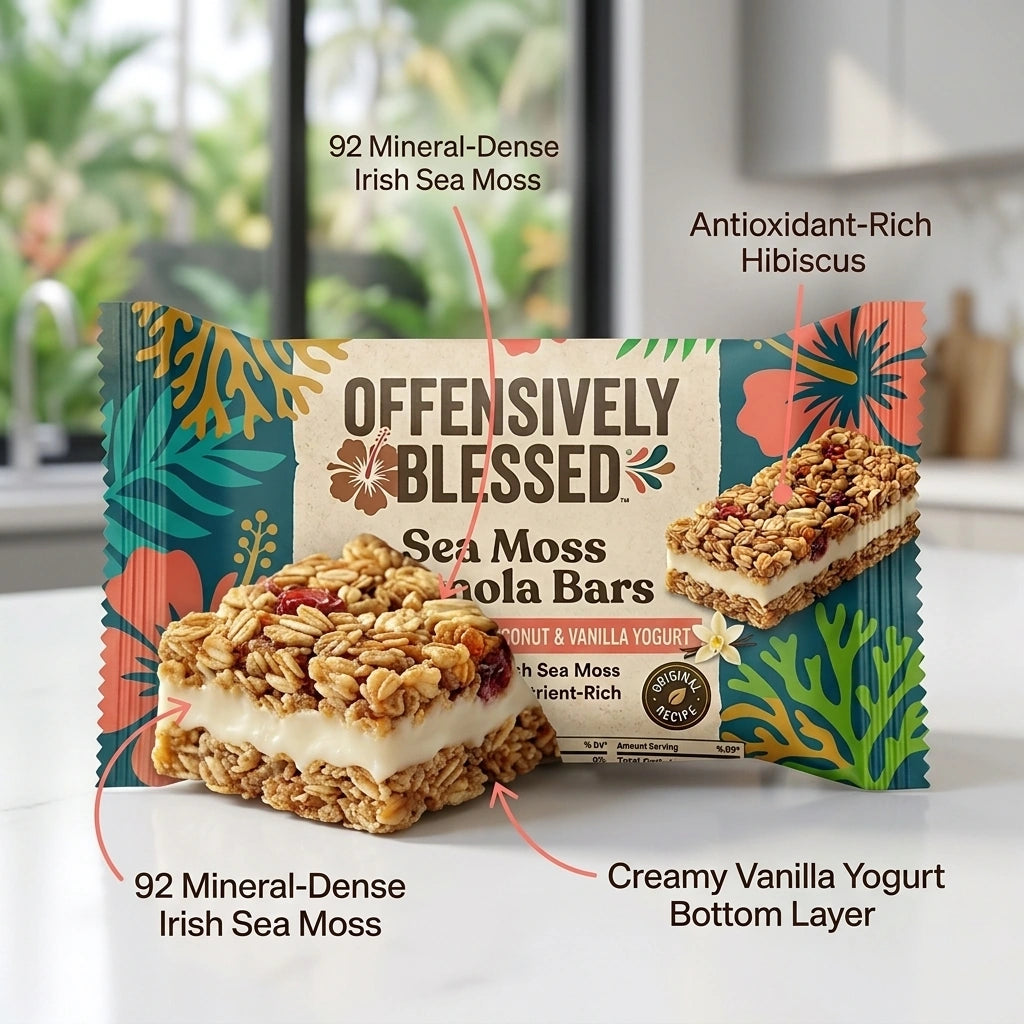 Offensively Blessed 🌺Sea Moss Granola Bars