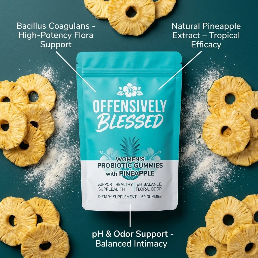 Offensively Blessed 🌺Pineapple Ph Flora Gummies